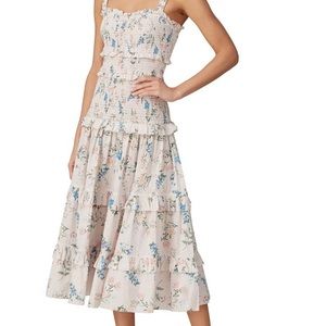 SAYLOR long pink floral dress